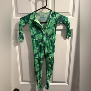 Green Iguana 12-18 month Bamboo Pajamas